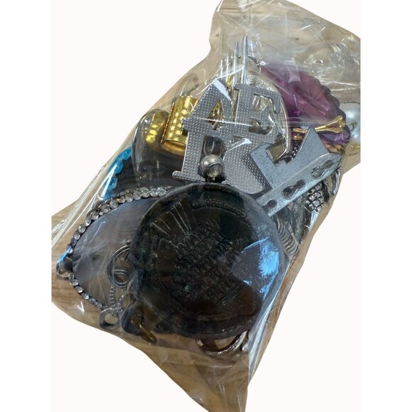 Chunky Mixed Pendant Lot, Wearable or Craft, Mixed Metal, Boho, Gypsy, Eclectic, - Picture 3 of 9